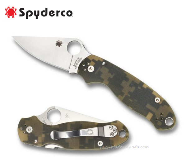 Spyderco Para 3 Compression Lock Folding Knife, CPM S45VN, G10 Digi Camo, C223GPCMO