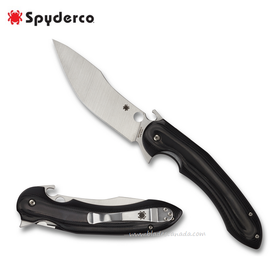 Spyderco Tropen Compression Lock Folding Knife, S30V, G10 Black, C237GP