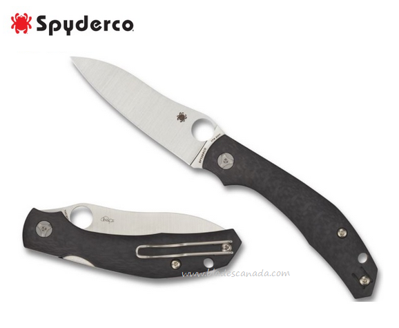 Spyderco Kapara Compression Lock Folding Knife, S30V, CF, C241CF - Click Image to Close