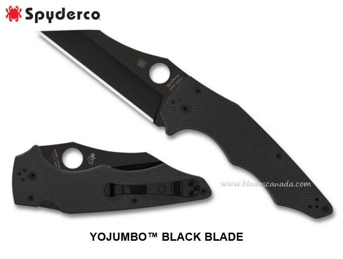Spyderco Yojumbo Compression Lock Folding Knife, CPM S30V, G10, C253GPBBK