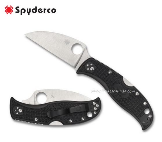 Spyderco Rockjumper Folding Knife, VG10 Wharncliffe, FRN Black, C254PBK