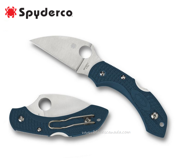 Spyderco Dragonfly 2 Folding Knife, K390 Wharncliffe Blade, FRN Blue, C28FP2WK390