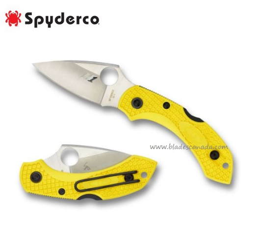 Spyderco Dragonfly 2 Salt Folding Knife, H1 Steel, FRN Yellow, C28PYL2