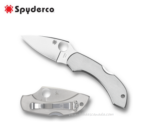Spyderco Dragonfly Folding Knife, VG10, Stainless Handle, C28P