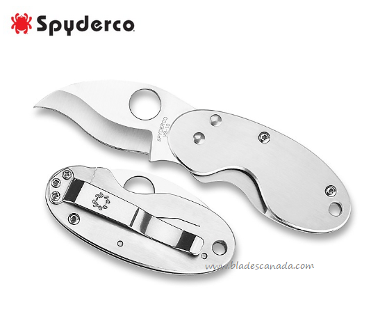 Spyderco Cricket Folding Knife, Stainless Handle, VG10, C29P