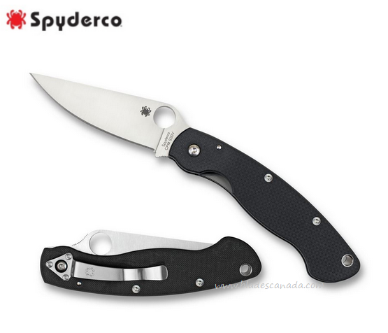 Spyderco Military Folding Knife, CPM-S30V, G10 Black, C36GPE