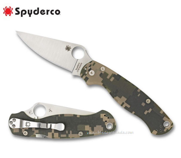 Spyderco Para Military 2 Compression Lock Knife, CPM S45VN, G10 Digi Camo, C81GPCMO2