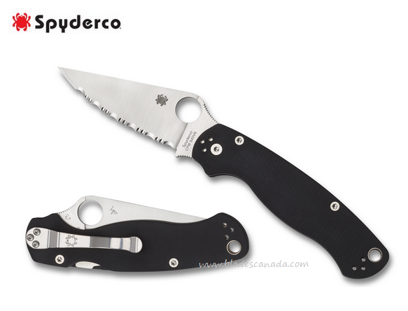 Spyderco Para Military 2 Compression Lock Folding Knife, CMP S45VN, G10, C81GS2