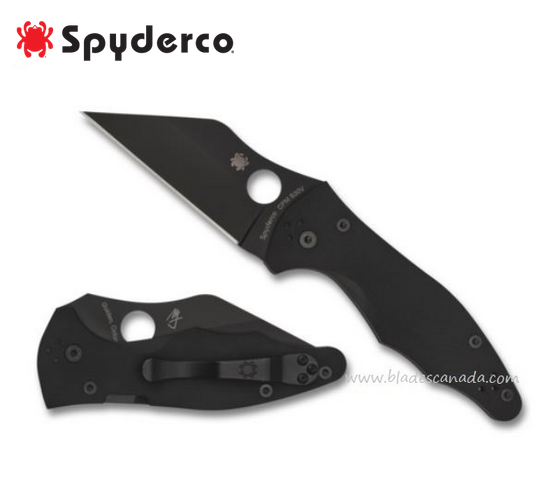 Spyderco Yojimbo 2 Compression Lock Folding Knife, S30V, G10 Black, C85GPBBK2