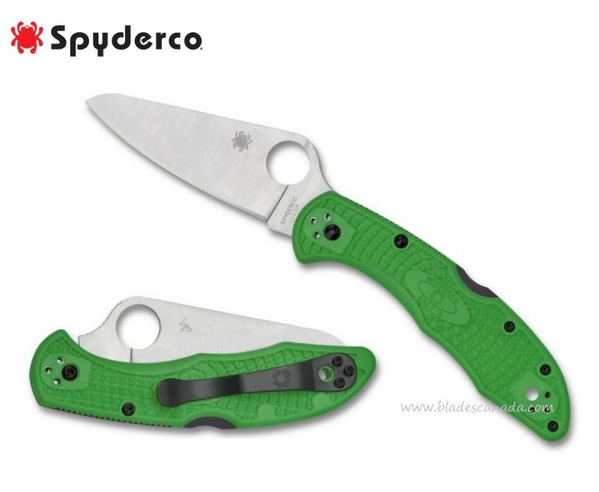 Spyderco Salt 2 Folding Knife, LC200N, FRN Green, C88FPGR2