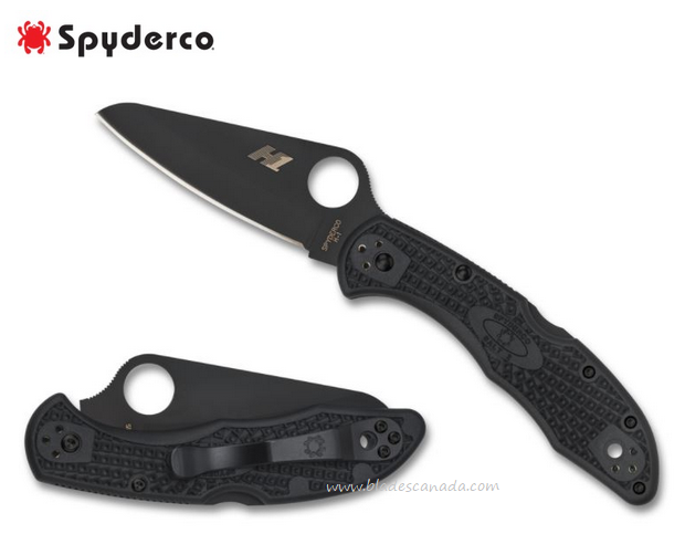 Spyderco Salt 2 Folding Knife, H1 Steel, FRN Black, C88PBBK2