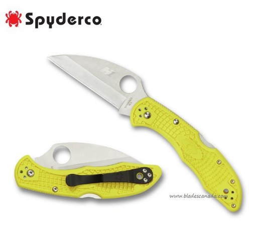 Spyderco Salt 2 Folding Knife, H1 Steel, Wharncliffe Blade, FRN, C88PWCYL2