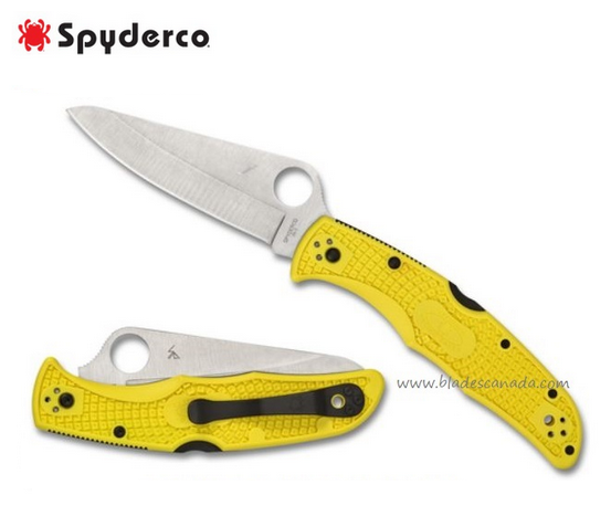 Spyderco Pacific Salt 2 Folding Knife, H1 Steel, FRN Yellow, C91PYL2