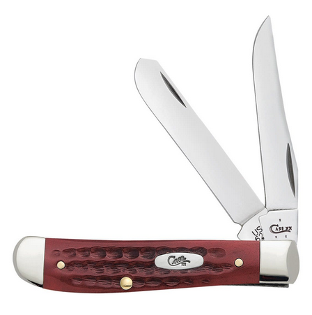 Case Mini Trapper Slipjoint Folding Knife, Stainless, Old Red Bone, 00784