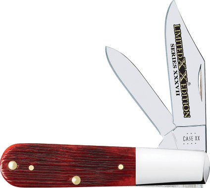 Case Barlow LE XXXVII Slipjoint Folding Knife, Stainless Steel, Bone Red Barnboard Jigged, 12214