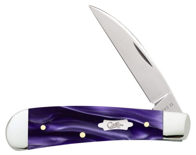 Case Knives Swayback Wicked Purple, Stainless Wharncliffe, CA17334