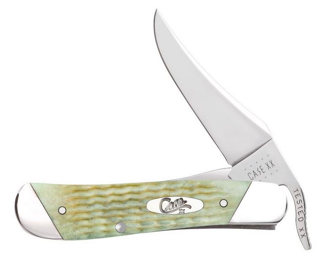 Case Knives Mint Green Rogers Jig Russlock, Stainless, Bone, CA18664