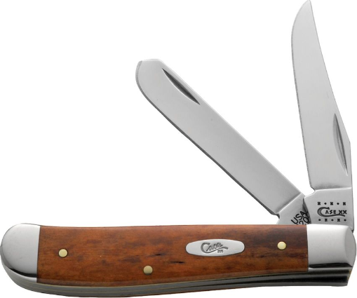 Case Mini Trapper Slipjoint Folding Knife, Stainless, Chestnut Bone, 28700