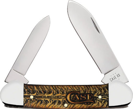 Case Canoe Slipjoint Folding Knife, Stainless Steel, Golden Pinecone Natural Bone, 81802