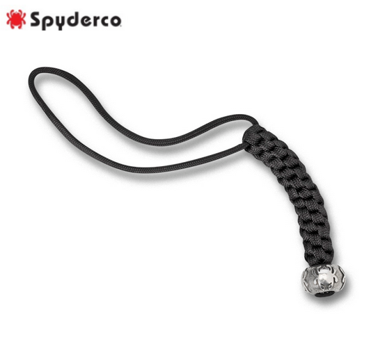 Spyderco Bead 2 Round Pewter w/ Paracord Lanyard, CBead2LY - Click Image to Close