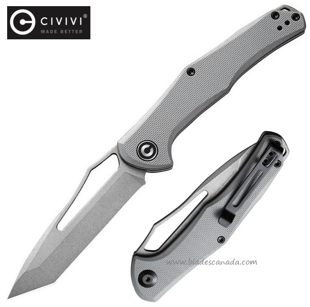CIVIVI Fracture Slipjoint Folding Knife, G10 Grey, 2008B