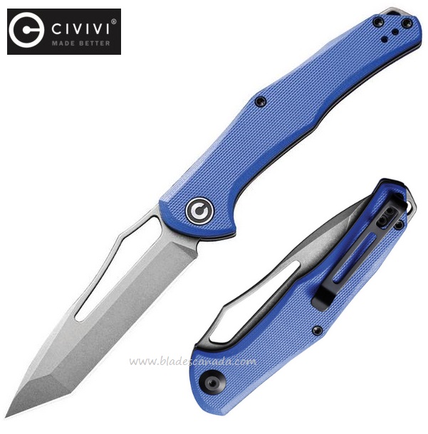 CIVIVI Fracture Slipjoint Folding Knife, G10 Blue, 2008D
