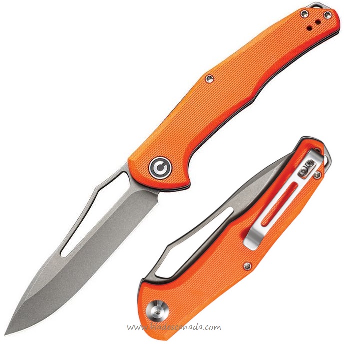 CIVIVI Fracture Slipjoint Folding Knife, G10 Orange, 2009C - Click Image to Close