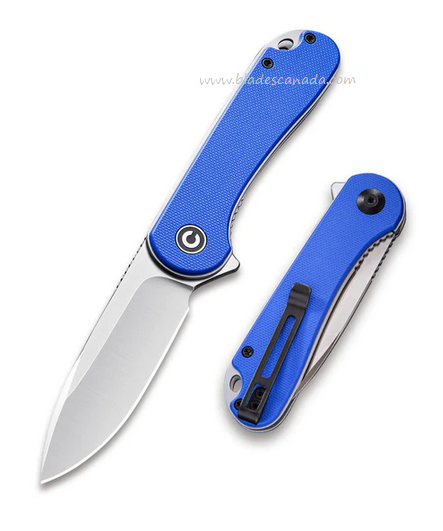 CIVIVI Elementum Flipper Folding Knife, D2, G10 Blue, 907F