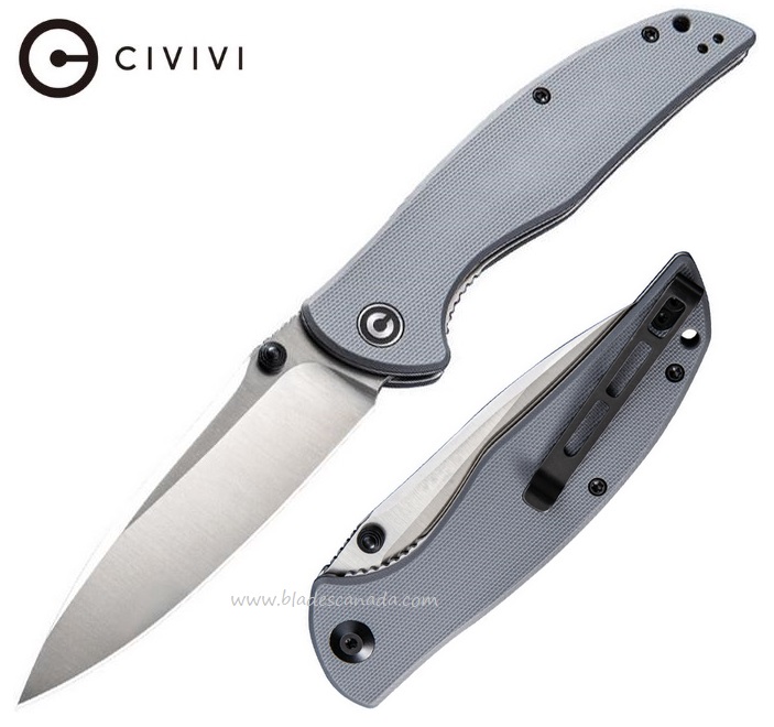 CIVIVI Governor Folding Knife, D2, G10 Grey, 911A - Click Image to Close