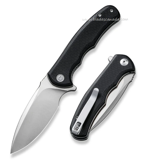 CIVIVI Mini Praxis Flipper Folding Knife, D2 Steel, G10 Black, C18026C-2