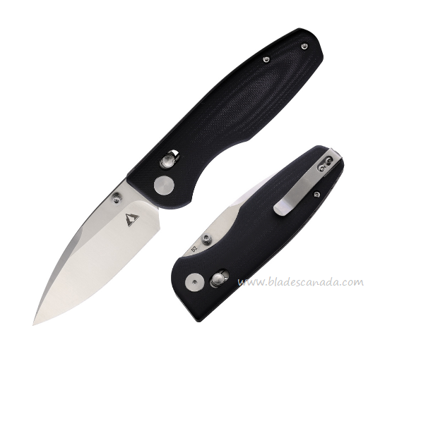 CMB Made Predator Folding Knife, D2 Satin, G10 Black, CMB08BW
