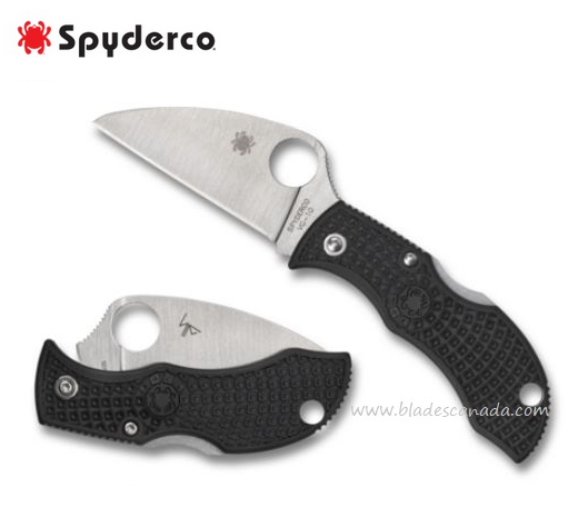 Spyderco Manbug Folding Knife, VG10 Wharncliffe, FRN Black, CMBKWP