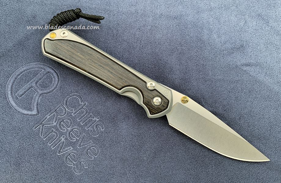 Chris Reeve Large Sebenza 31 Framelock Folding Knife, CPM S45VN, Bog Oak - Left Hand
