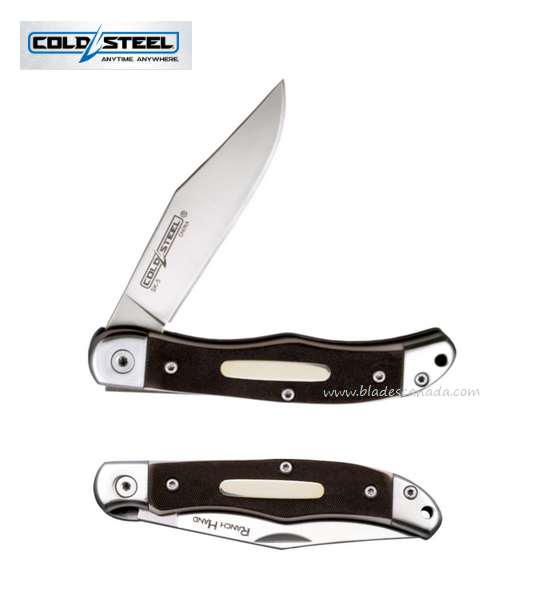 Cold Steel Ranch Hand Folding Knife, SK-5 , Faux Sawed Bone, CS-FL-3RB