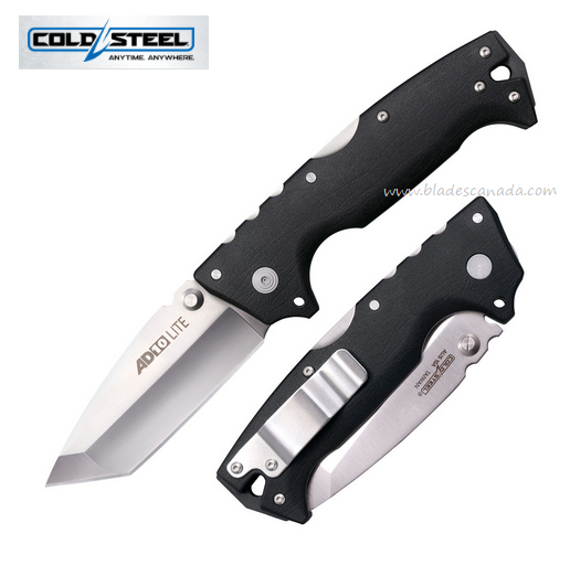 Cold Steel AD-10 Lite Folding Knife, AUS10A Tanto, GFN Black, FL-AD10T
