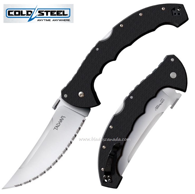 Cold Steel Talwar Folding Knife, CPM S35VN, G10 Black, CS21TBXS