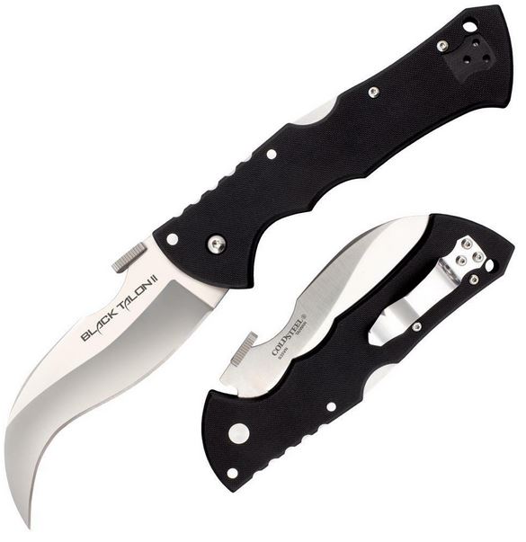 Cold Steel Black Talon II Folding Knife, S35VN, G10 Black, 22B