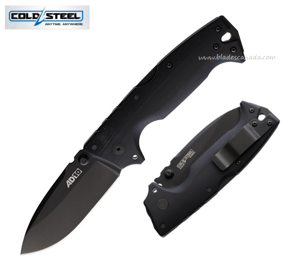 Cold Steel AD-10 Folding Knife, CPM S35VN Black, G10 Black, 28DDBKBK