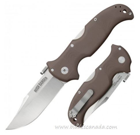 Cold Steel Bush Ranger Folding Knife, S35VN, G10 Brown, 31A