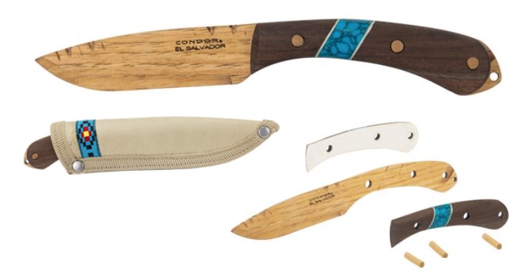 Condor Blue River Wooden Knife Kit, CTK2829-3.5