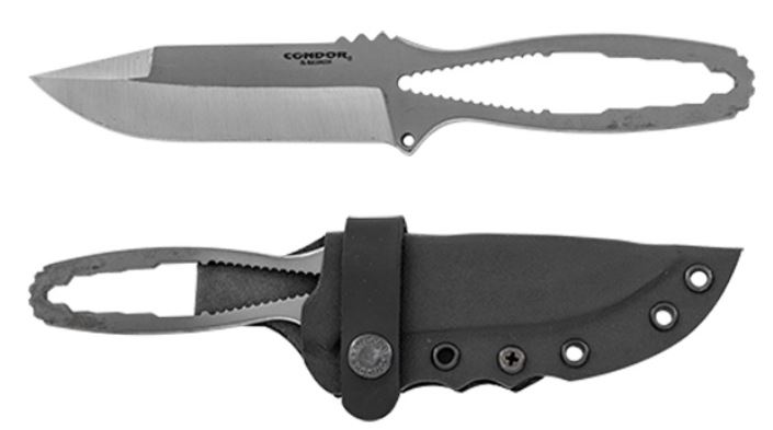 Condor Biker's Fixed Blade Knife, 1075 Carbon, Kydex Sheath, CTK803-4.7