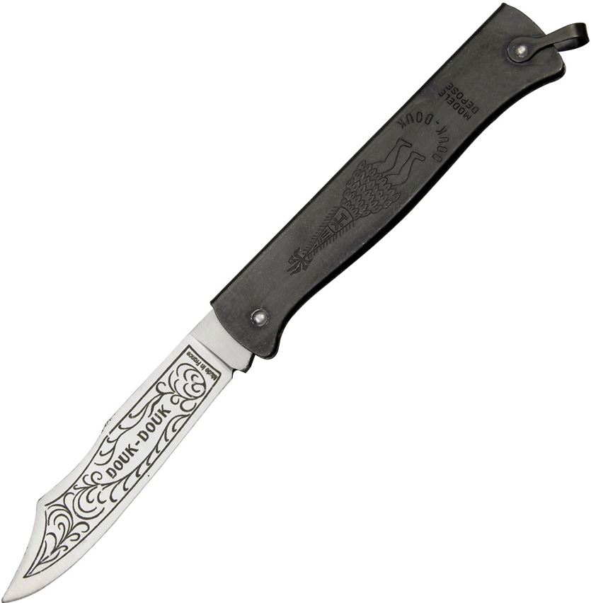 Douk-Douk 815 Slipjoint Folding Knife, Black Handle, DD815