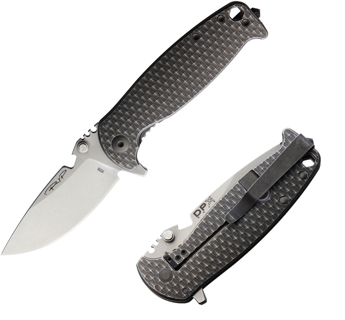 DPX HEST/F Leggaro Naked Framelock Folding Knife, M390, 3D Titamium, HSF019