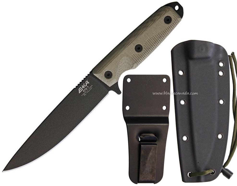 Eka Knives RTG-1 Tan Micarta, 1095HC Steel, Kydex Sheath, EKA50020