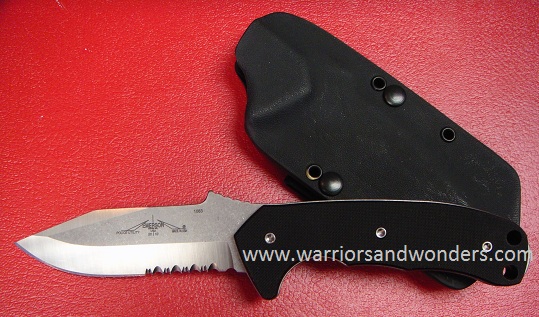 Emerson PUKSFS Police Utility Knife Fixed Satin w/Serration