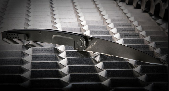 Extrema Ratio BF3 Dark Talon Folding Knife, N690 Black, Aluminum Black Ruvido