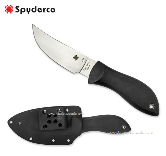 Spyderco Bill Moran Fixed Blade Knife, VG10, FRN Black, FB01P - Click Image to Close