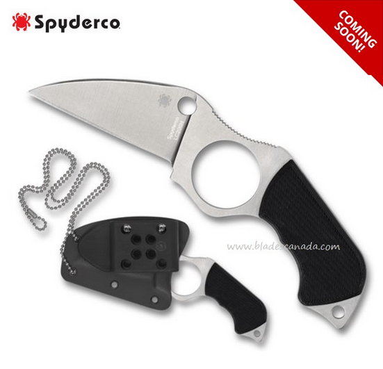 (Coming Soon) Spyderco Swick 5 Large Hole Neck Knife, LC200N Steel, G10, FB14P5