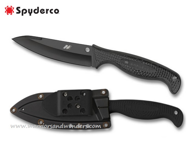 Spyderco Aqua Salt Fixed Blade Knife, H1 Steel, FRN Black, FB23PBBK