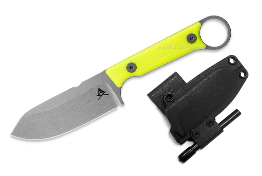 White River Firecraft FC 3.5 Pro Fixed Blade Knife, CPM S35VN SW, Textured G10 Hi-Vis, FC3.5-PRO-THV